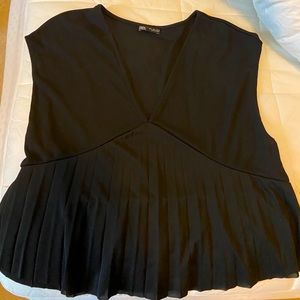 Black Zara Tank top. Size Large - Flowy Top